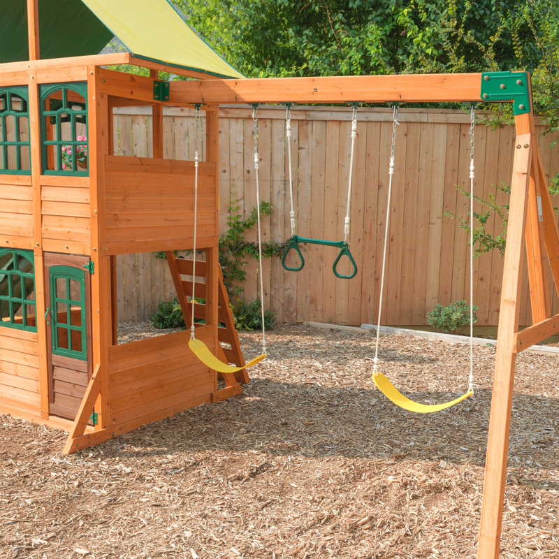 KidKraft Treasure Cove Wooden Swing Set & Reviews Wayfair